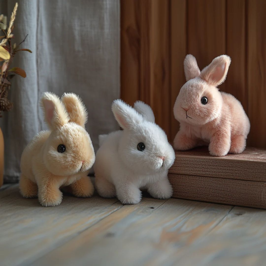 Snuggly Plush Bunny Stuffed Toy Buddy