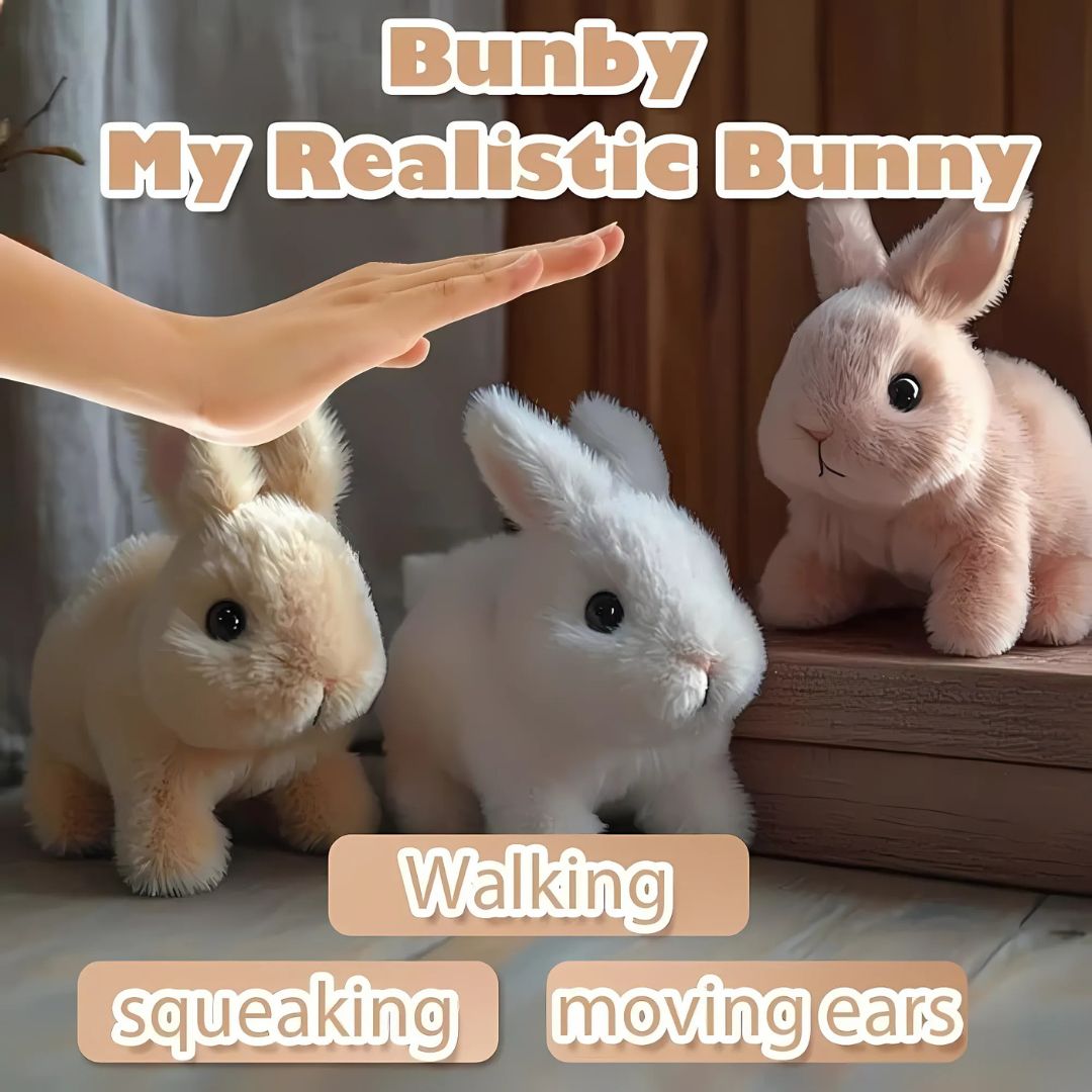 Snuggly Plush Bunny Stuffed Toy Buddy