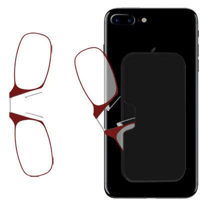 Portable Folding Reading Glasses with Adjustable Nose Clip
