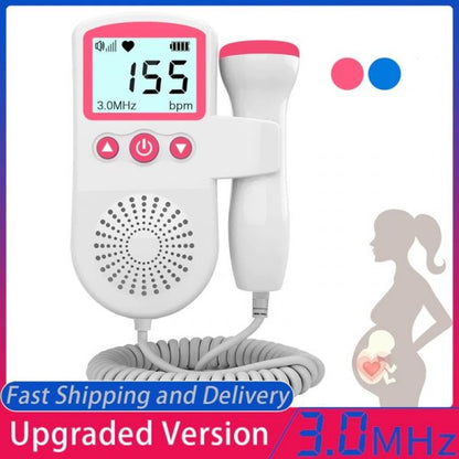 Portable Fetal Heart Monitor Baby Doppler Device