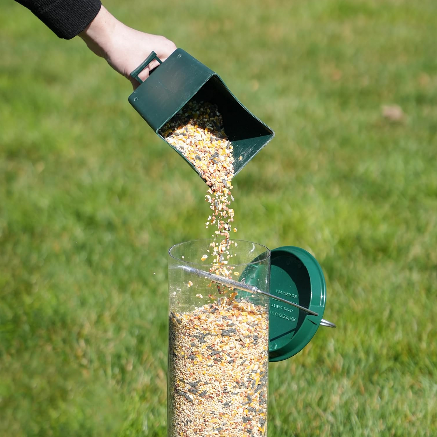 Durable Outdoor Bird Feeder with Multiple Feeding Stations