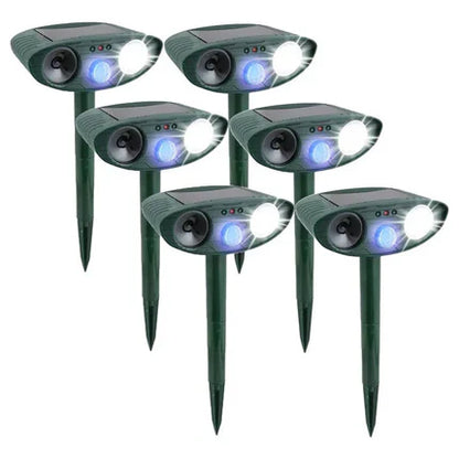Weatherproof Solar Powered Animal Deterrent Ultrasonic Repeller