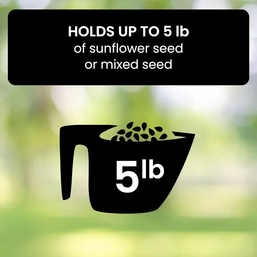 Durable Outdoor Bird Feeder with Multiple Feeding Stations