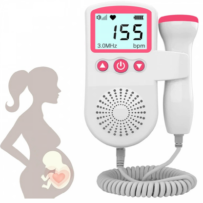 Portable Fetal Heart Monitor Baby Doppler Device - Korstal