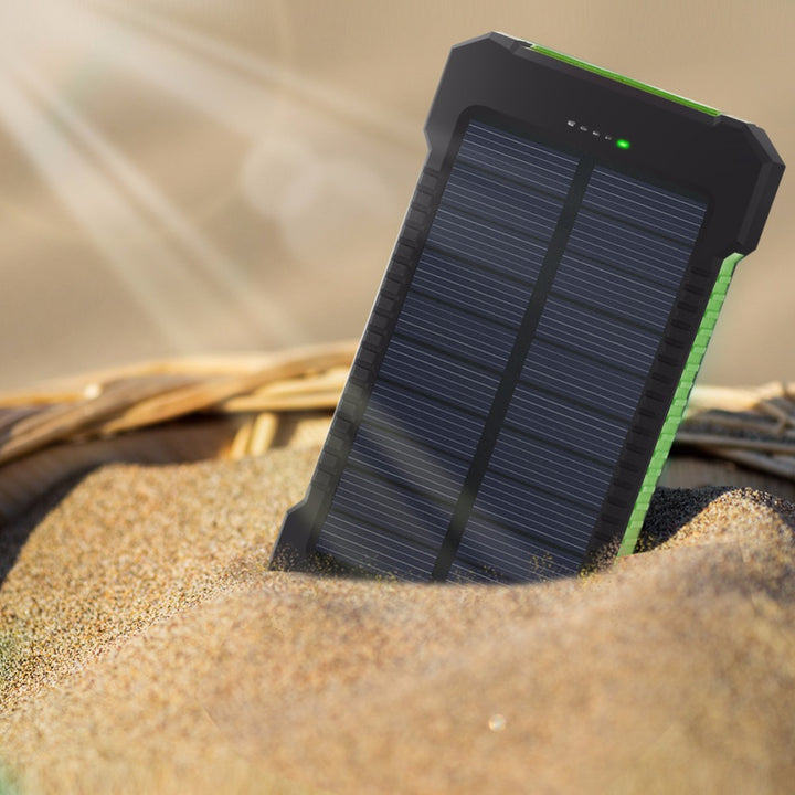 Compact Quick Charge Solar Powered Dual USB Charger