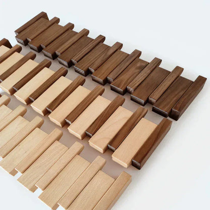 Space Saving Oak Foldable Piano Wall Holder