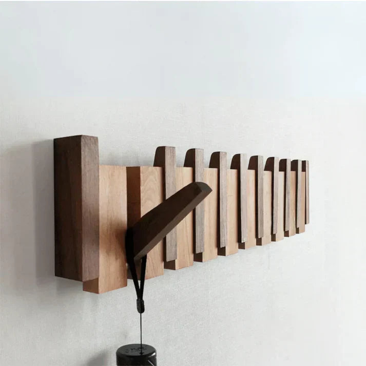 Space Saving Oak Foldable Piano Wall Holder