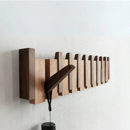 Space Saving Oak Foldable Piano Wall Holder