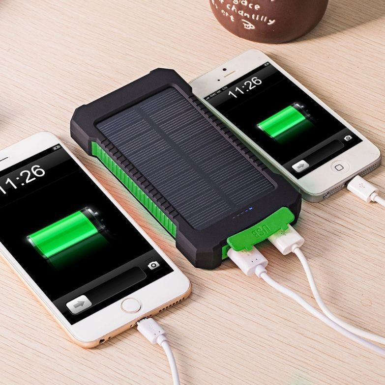 Compact Quick Charge Solar Powered Dual USB Charger