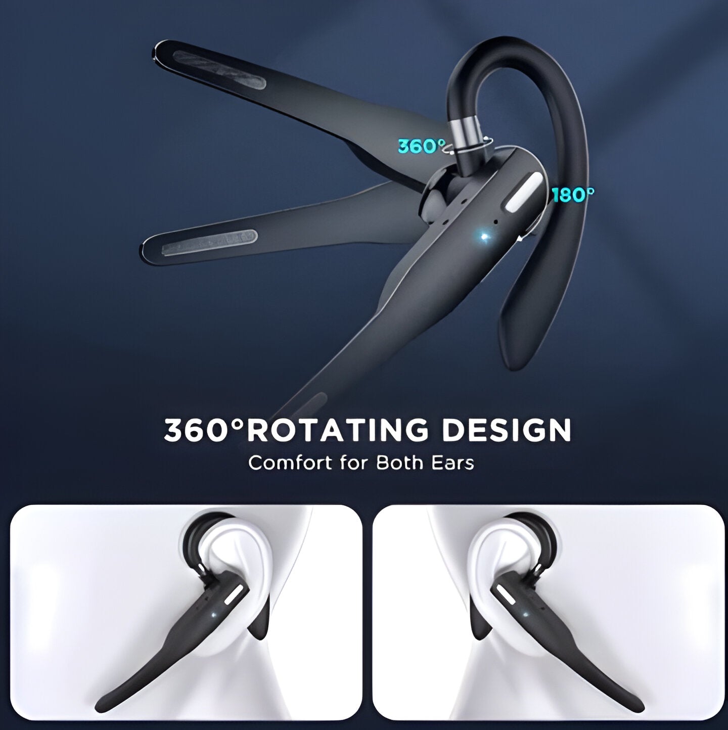 Wireless Bluetooth Earbuds Dual Microphone Noise Reduction Headphones