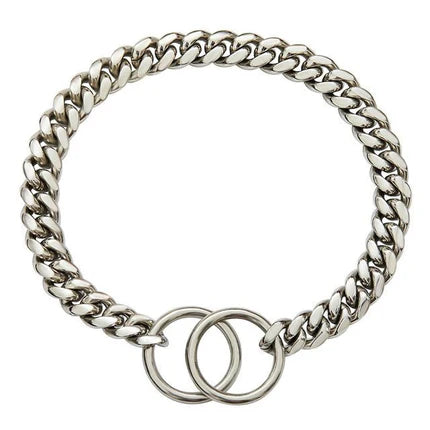Rugged Stainless Steel Dog Collar Heavy Duty Chain