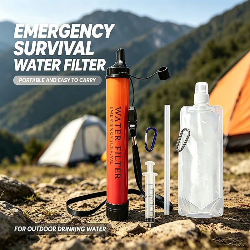 Portable Emergency Water Filter – Outdoor Survival Filter