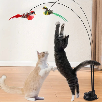 Interactive Cat Toy – Automatic & Manual Play Wand