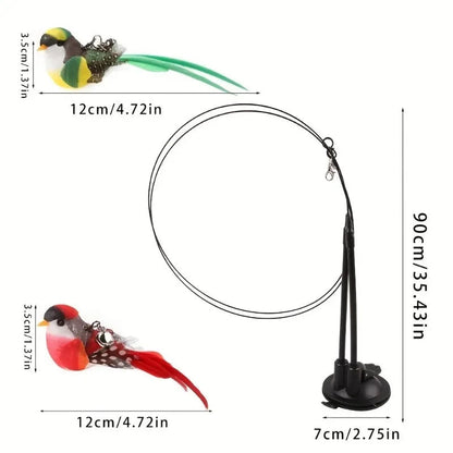 Interactive Cat Toy – Automatic & Manual Play Wand