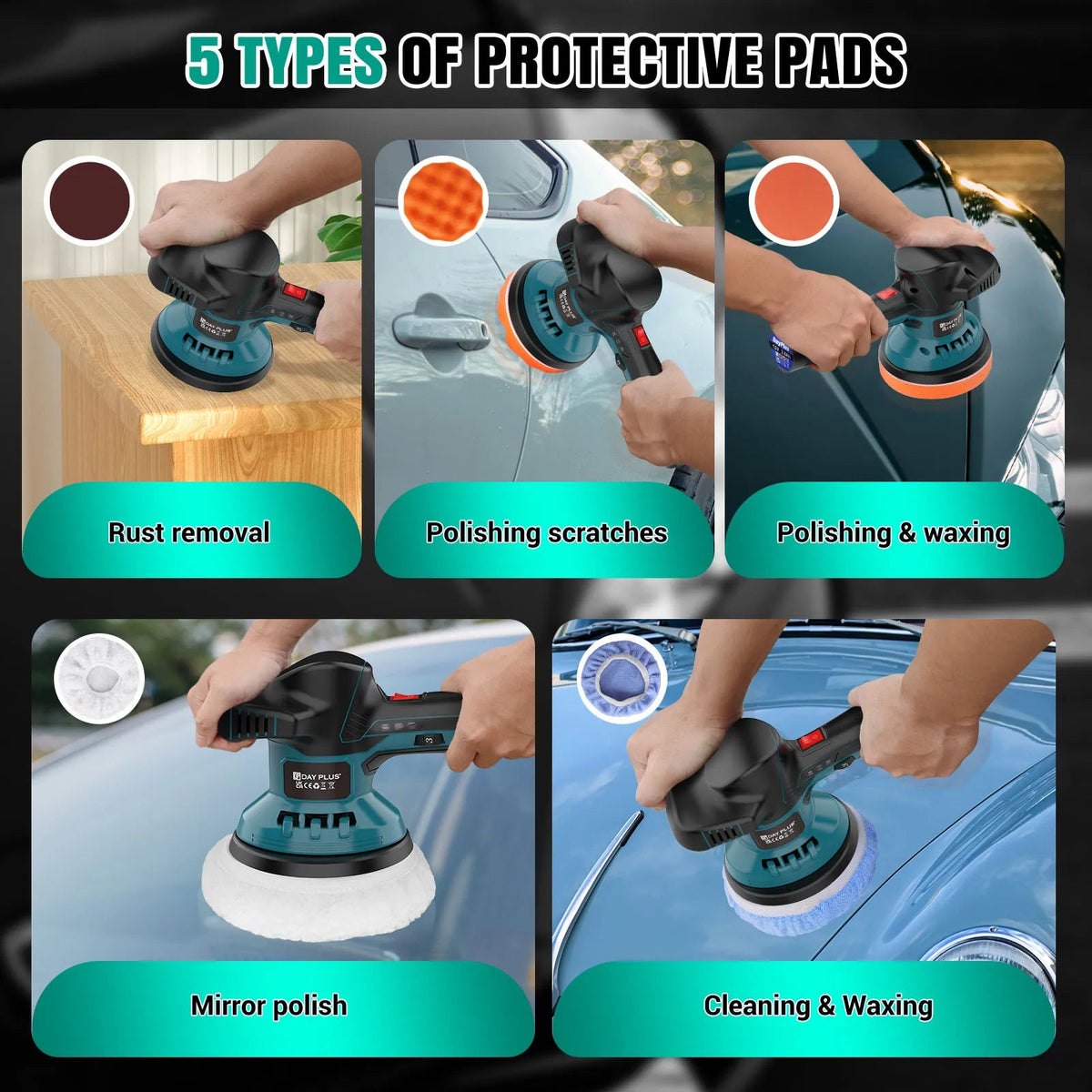 Rechargeable Cordless Car Polisher