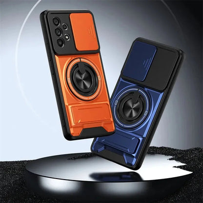 4-in-1 Protective Phone Case with Ring Holder & Kickstand