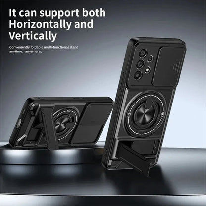 4-in-1 Protective Phone Case with Ring Holder & Kickstand