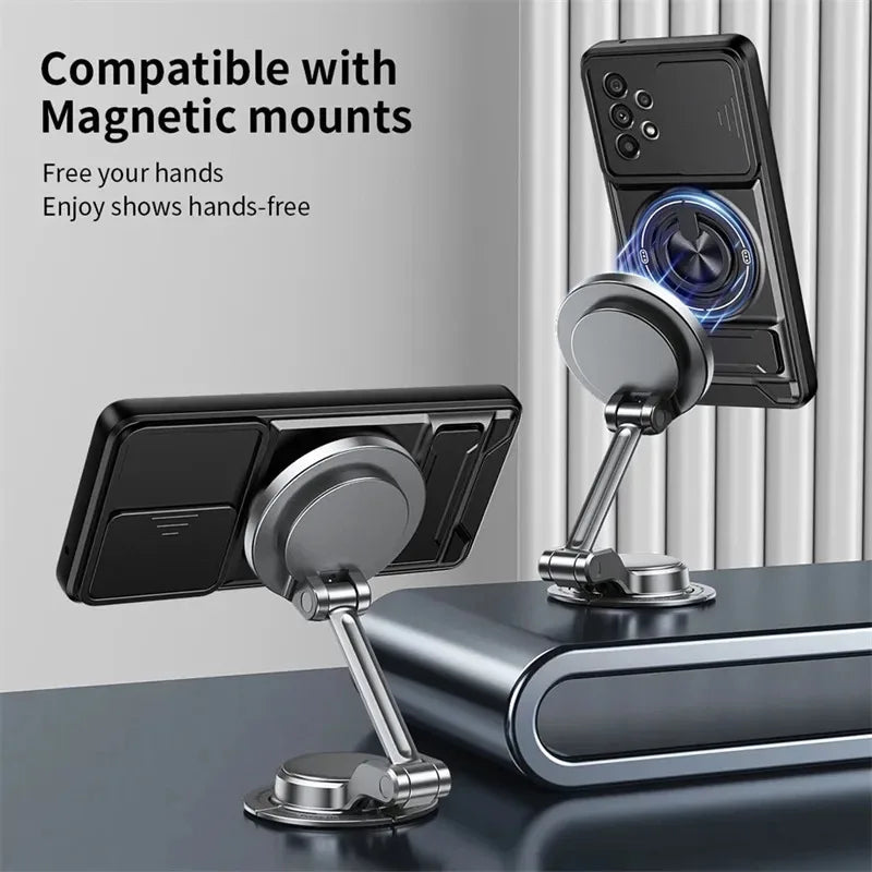 4-in-1 Protective Phone Case with Ring Holder & Kickstand