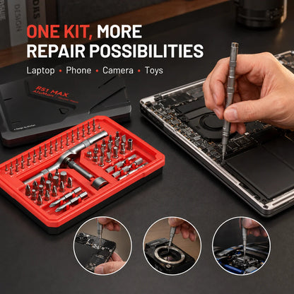Magnetic Precision Screwdriver Set with Ratchet Handle