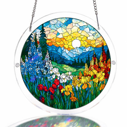 Floral Stained Glass Puzzle