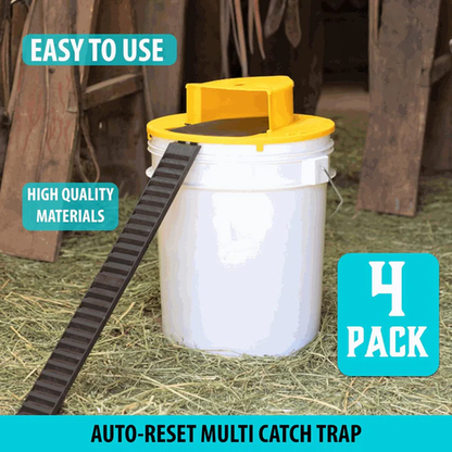 Practical 4-Pack Mouse Catcher Bucket Trap Kit