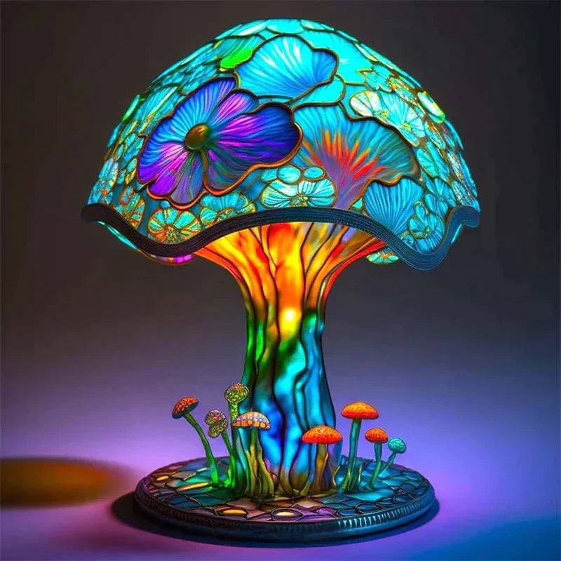 Stylish Glass Desk Table Lamp – Colourful Home Lighting - QerLight