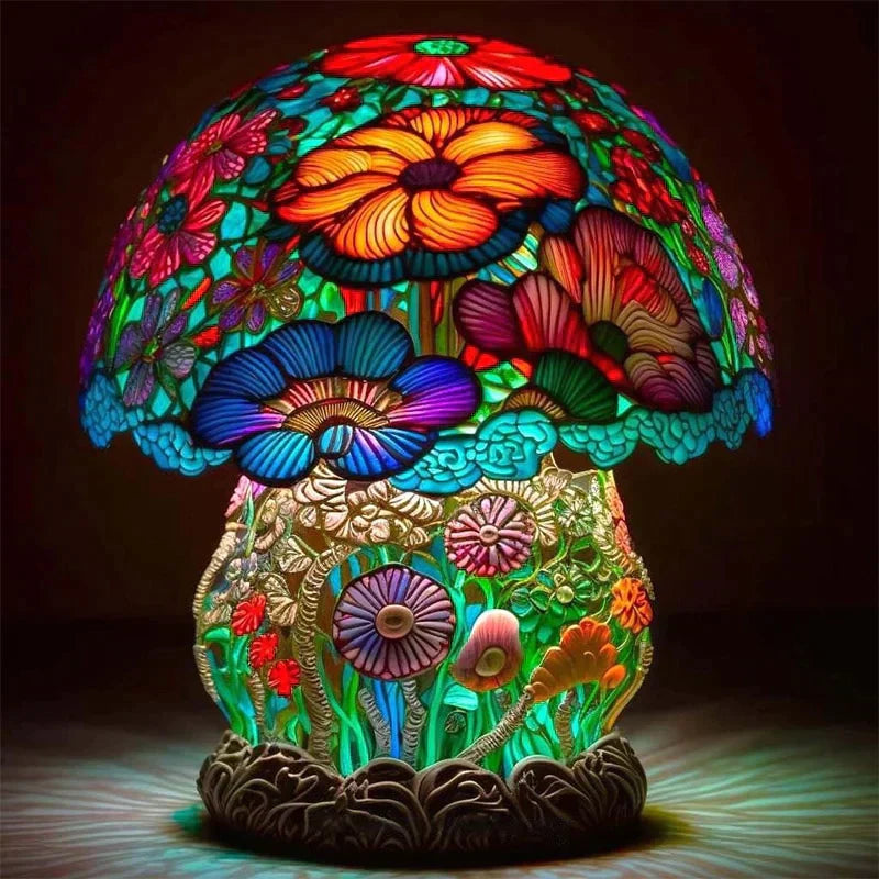 Elegant Glass Office Table Lamp – Vibrant Home Decor