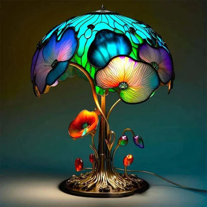 Elegant Glass Office Table Lamp – Vibrant Home Decor