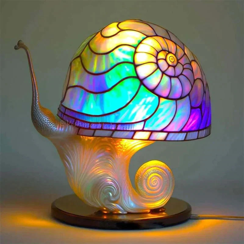 Elegant Glass Office Table Lamp – Vibrant Home Decor