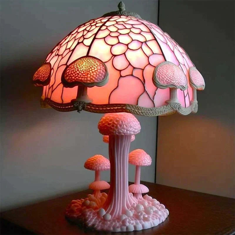 Elegant Glass Office Table Lamp – Vibrant Home Decor