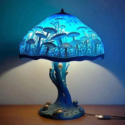 Elegant Glass Office Table Lamp – Vibrant Home Decor - Korstal