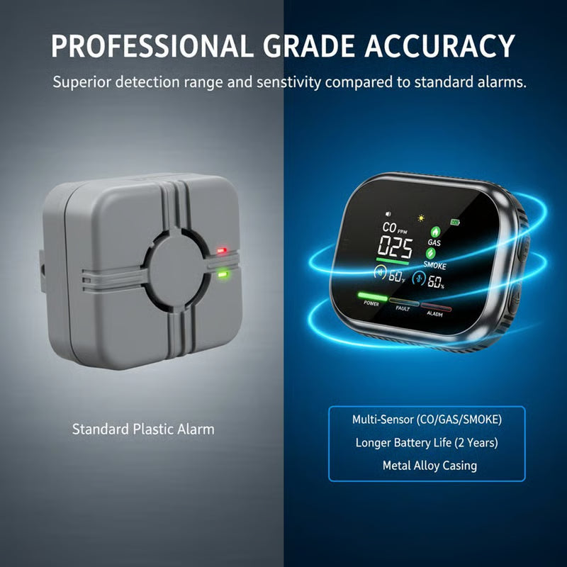 Digital Gas & Smoke Detector Alarm