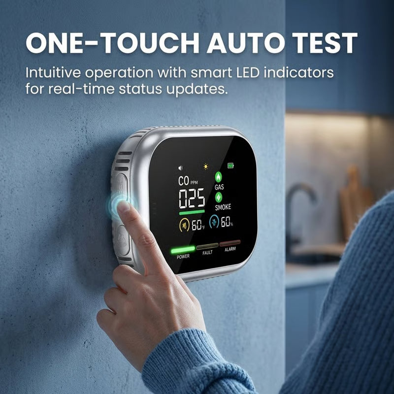 Digital Gas & Smoke Detector Alarm