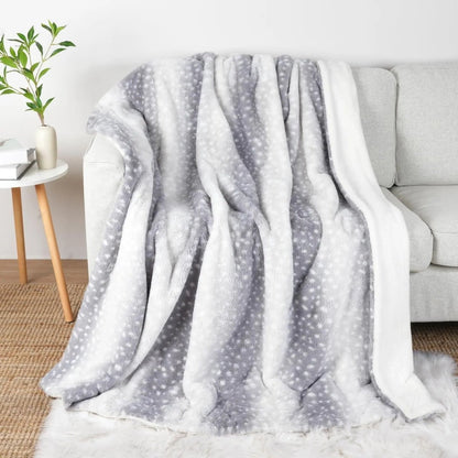 Faux Fur Deer Blanket