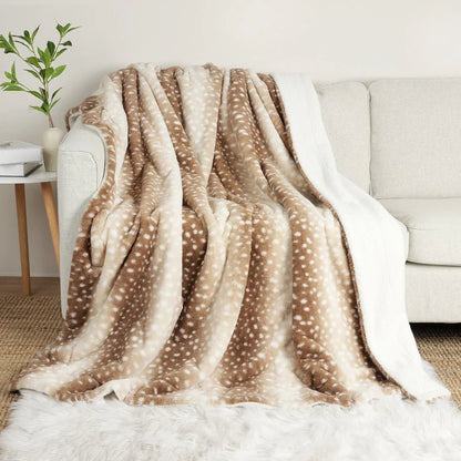 Faux Fur Deer Blanket