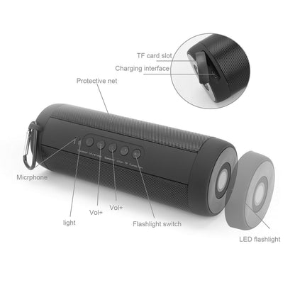 Black Portable Wireless Bluetooth Speaker