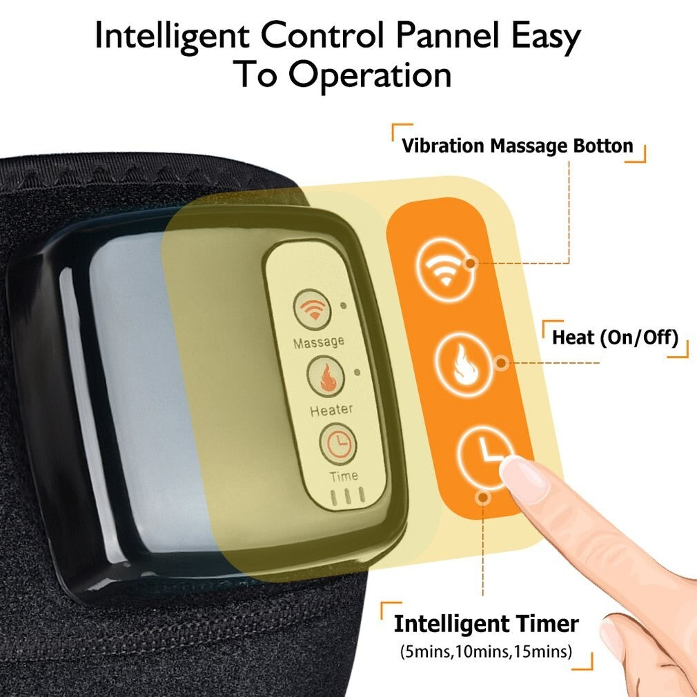 Rechargeable Heated Knee Massager for Arthritis & Pain Relief