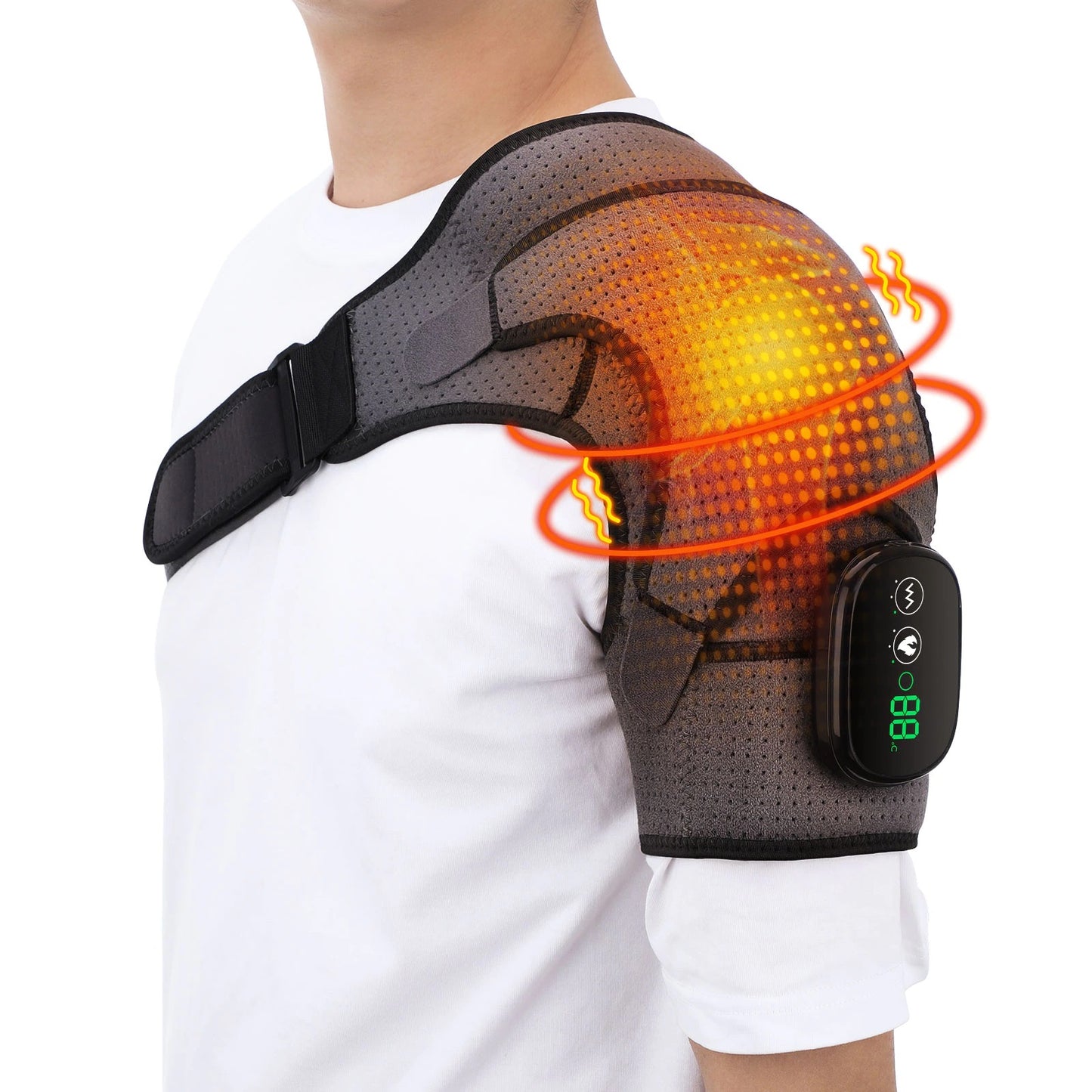 Wireless Shoulder Heating Pad and Massager