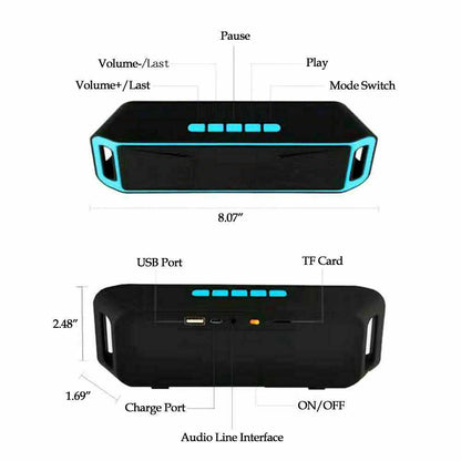 Portable Outdoor Indoor Stereo Loudspeaker